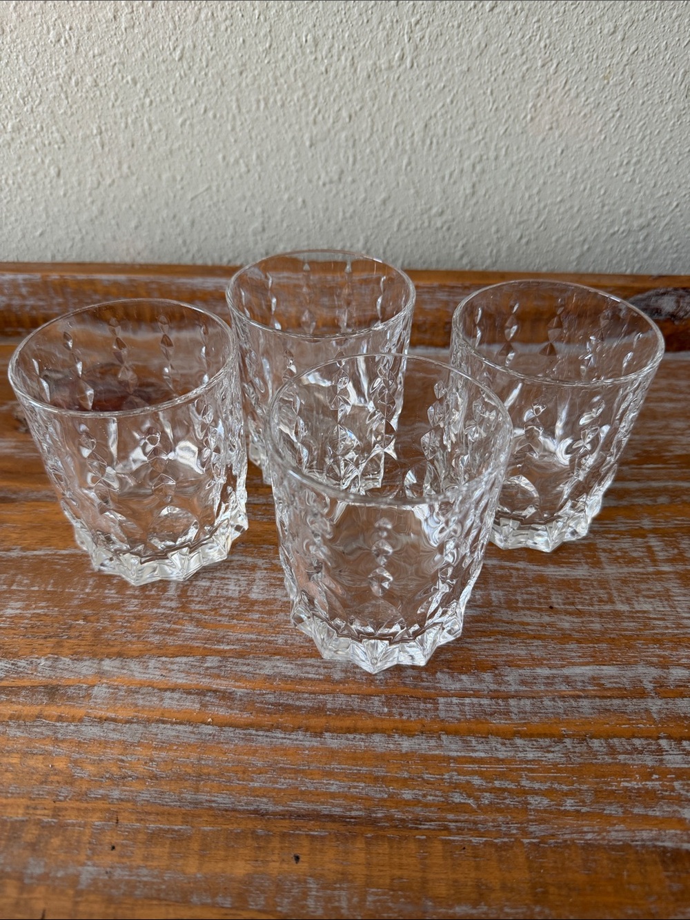 SET OF 4 RCR MARILYN CRYSTAL WHISKEY GLASSES ITALY